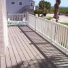 another Trex deck using hidden fasteners with Escapes PVC decking and Transcend railing, an excellent choice for ocean front and near ocean front where buildings are subject to extreams of the elements
