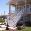 a flared stairs using Trex Accents decking with hidden fasteners